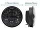 Универсальная светодиодная led фара 5,75 дюймов Led с разъёмом H4 (Black) Harley-Davidson, Dyna, Sportster (90630/1) - изображение 2