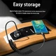 Пружинний кабель Fast Charging USB Type-C 0,8м для швидкого заряджання смартфона і передачі даних - зображення 2