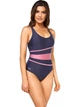 Купальник слитный женский Aqua Speed Stella Lady 8664 (299-35) 40 (L) Черный/Розовый (5908217686640) - изображение 3