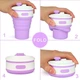 Стакан складной 350 мл, Silicon Magic Cup, Фиолетовый - изображение 6