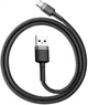 Кабель Baseus Cafule Cable USB for Type-C 100cм|3.0A Gray/Black (CATKLF-BG1) - изображение 5