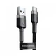 Кабель Baseus Cafule Cable USB for Type-C 100cм|3.0A Gray/Black (CATKLF-BG1) - изображение 8