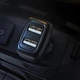 Автомобильное зарядное устройство Hoco Z36 2xUSB|2.4A + Кабель USB Type-C в комплекте (Black) - изображение 5