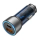 Автомобильное зарядное устройство Hoco NZ8 (PD 43W, Type-C+USB, адаптер в прикуриватель, с индикатором, с быстрой зарядкой) - Черный - изображение 1