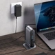 Док-станция USB3.2 Type-C Baseus CAHUB-DG0G 3xHDMI/2xUSB-C/5xUSB/RJ45/SD/TRRS 3.5mm/PD 100W БП 16 in 1 - изображение 6
