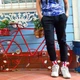 Носки Unisex Neseli Daily Дельфины в полосу, Красные 37-44р. - изображение 2