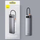 Перехідник HUB Baseus Metal Gleam Series 11-in-1 Multifunctional Type-C (CAHUB-CT0G) Space Gray - зображення 6
