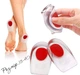 Ортопедичні силіконові амортизуючі устілки під п'яту Foot Care Gel Розмір 35-40 Red - зображення 1