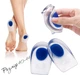Ортопедичні силіконові амортизуючі устілки під п'яту Foot Care Gel Розмір 40-44 Blue - изображение 1
