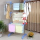Многоярусная сушилка для одежды, складная сушилка для белья Garment rack with wheels - изображение 3