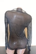 Прозорий гольф кофточка сітка водолазка блузка Honey Fashion Accessories S/M/L чорний (10-51) - изображение 4