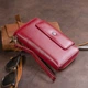 Кошелек из кожи на защелке ST Leather 19341 Бордовый - изображение 2