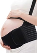 Бандаж для беременных дородовой и послеродовой Energy Prenatal Belt S10 эластичный на с резинкой через спину Черный - изображение 4