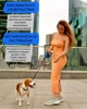 Автоматичний повідець рулетка Berry Retractable Dog Leash №2 для собак та котів 3 метри з кнопкою фіксатором Blue - зображення 6