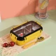 Ланч бокс зі сталевою ємністю Bee Lunch 550 мл - чорний/жовтий (LB-94732) - зображення 2