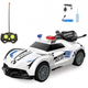 Радіокерована машинка перевертень GTM Polic Car 1:26 27 Mhz Трюкач на акумуляторі White (IM50564) - зображення 1