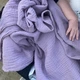 Муслінова пелюшка велика 120х120 см двошарова бавовняна для немовлят для сповивання в пологовий будинок дитяча пелюшка-плед жатка багатошарова для ліжечка, візочка та купання для дівчинки та хлопчика Ожиновий Anny.Home - зображення 5