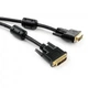Кабель мультимедійний DVI to DVI 24+1pin 1.8 m Vinga (VCPDCDVIMM1.8BK) - зображення 1