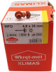 Саморез 4,8х35 для кровли WFD RAL8004 "Wkret-Met" 250 шт (010202) - изображение 4