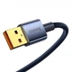 Кабель Baseus Explorer USB-USB Type-C, 5A, 100W, 1м Blue (CATS000203) - зображення 4