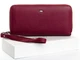 Женский кожаный кошелек на две молнии Dr.Bond W1039-3 Purple-Red - изображение 1