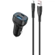 Автомобільний зарядний пристрій SkyDolphin SZ19V PD 20W + QC3.0 20W Black (AZP-000105) + кабель microUSB - зображення 1