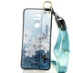 Чехол Lanyard для Xiaomi Redmi Note 9 бампер с ремешком Azure - изображение 1