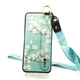 Чохол Lanyard для Xiaomi Redmi Note 10 / Note 10S бампер з ремінцем Cyan - зображення 1