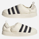 Чоловічі сліпони adidas Puffylette GY1593 39.5 (6UK) 24.5 см Owhite/CЧорні/Owhite (4065426931396) - зображення 7