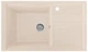 Мойка кухонная, гранитная, прямоугольная Valetti 25R 78х50см Бежевая + сифон - изображение 1