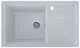 Мойка кухонная, гранитная, прямоугольная Valetti 25R 78х50см Серая + сифон - изображение 1