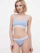 Комплект (топ + трусики-бикини) Apriori Bralette Tanga AU-200210 XS Голубой (ROZ6400175695) - изображение 1