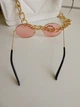 Крутые солнцезащитные очки Honey Fashion Accessories золотистый/розовый (4-61) - изображение 4