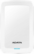 Жорсткий диск ADATA DashDrive HV300 2TB AHV300-2TU31-CWH 2.5 USB 3.1 External Slim White - зображення 1