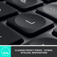 Klawiatura bezprzewodowa Logitech MX Keys Advanced Wireless Illuminated Graphite (920-009415) - obraz 2