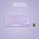 Клавіатура бездротова Logitech K380 Multi-Device Bluetooth Lavender Lemonade (920-011166) - зображення 9