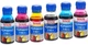 Комплект чернил WWM E82 Epson L/R/RX/P/PX/T/TX Series (B/C/LC/M/LM/Y) 6x100ml (E82SET-2) - изображение 1