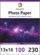 Фотобумага Galaxy 13x18 (100л) 230г/м2 Глянцевая (GAL-5RHG230-100) - изображение 1