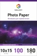 Фотобумага Galaxy 10x15 (100л) 180г/м2 Глянцевая (GAL-A6HG180-100) - изображение 1