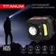 Ліхтарик налобний світлодіодний акумуляторний сенсорний ліхтарик TITANUM TLF-H05 - зображення 3