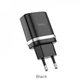 Мережеве зарядне Hoco C12Q Smart QC3.0 (EU) Чорний - зображення 1
