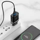 Мережеве зарядне Hoco C12Q Smart QC3.0 (EU) Чорний - зображення 2