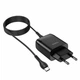 Сетевое зарядне пристрій HOCO C72Q Glorious single port QC3.0 charger set(Type-C) Black - зображення 3