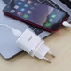 Зарядний пристрій HOCO C12Q Smart QC3.0 charger set USB to Micro-USB cable 18W White (6931474716286) - зображення 4