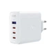 Мережевий зарядний пристрій з кабелем ACEFAST A37 PD100W GaN (3*CUSB-C+USB-A) charger set White (6974316281672) - изображение 2