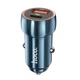 Автомобільний зарядний пристрій HOCO Z46A Blue whale PD20W+QC3.0 car charger Sapphire Blue (6931474770349) - зображення 1