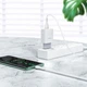 Сетевого зарядного пристрою HOCO C72Q Glorious single port QC3.0 charger 18W White (6931474732514) - зображення 4