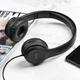 Навушники HOCO W21 Graceful charm wire control headphones Black - изображение 3