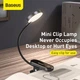 Универсальная настольная лампа с клипсой Baseus Comfort Reading Mini Clip Lamp (3W, 24Hours, 4000K). Black - изображение 6