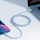Кабель быстрой зарядки Baseus CAGD020103 Jelly Liquid Silica Gel Fast Charging Data Cable Type-C to iP 20W 2m Blue - изображение 5